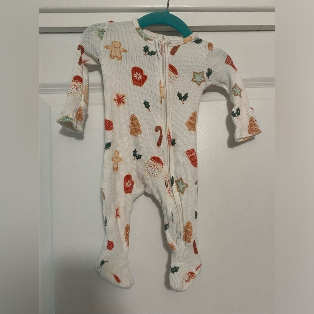 Angel Dear Christmas Cookies 2 Way Zipper Footie